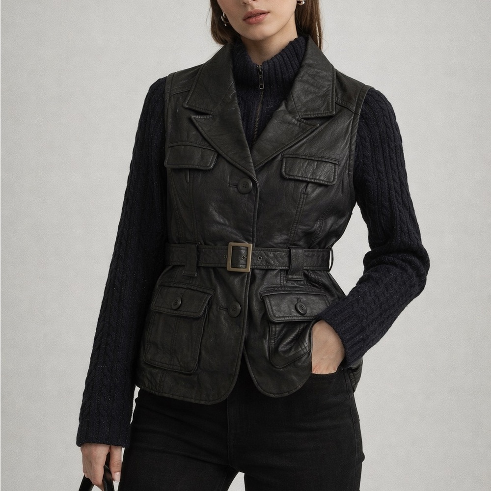 Eddy & Co Y2K Leather Jacket/Sweater Combo